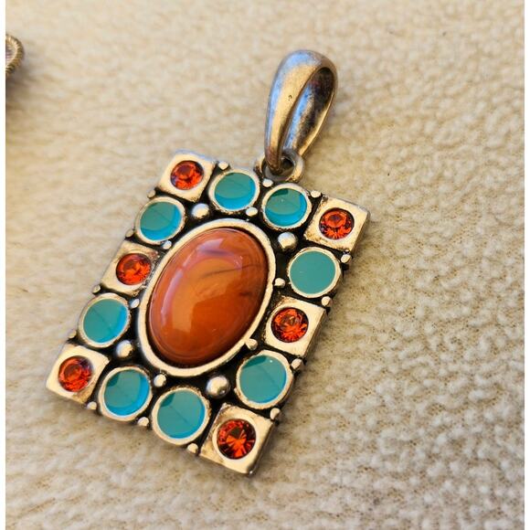 Lot 8 Vintage Jewelry Lot Ring Broochs Seiko Watch Turtle Aztec Charm - Picture 10 of 16